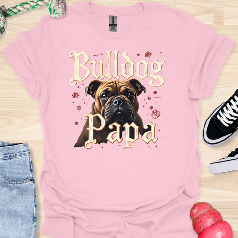 Bulldog Papa - V5 - Gothic Graphic T-Shirt